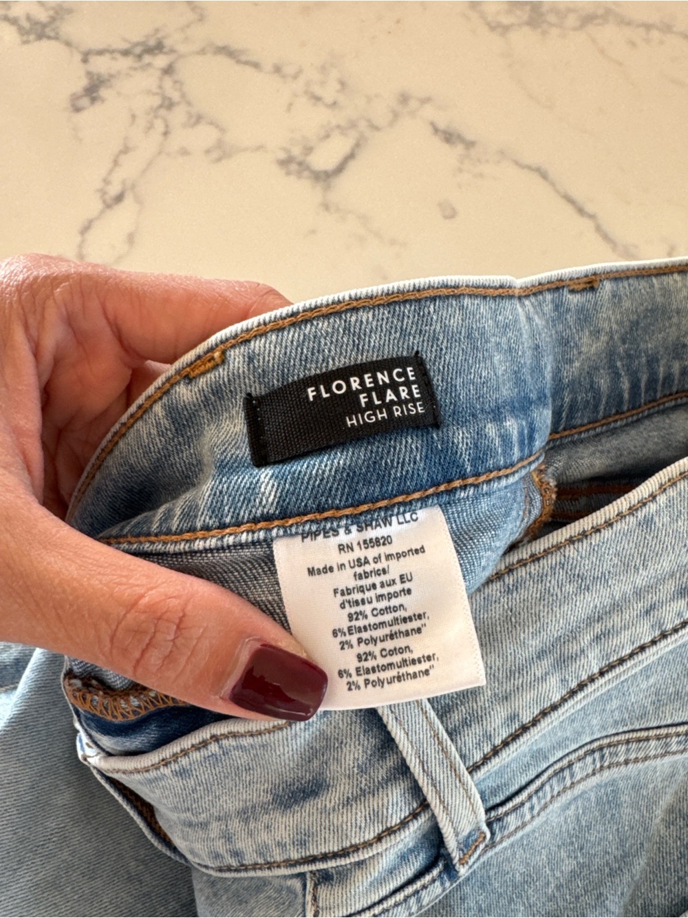 Veronica Beard Light Blue Flare Jeans - Picture 4 of 6